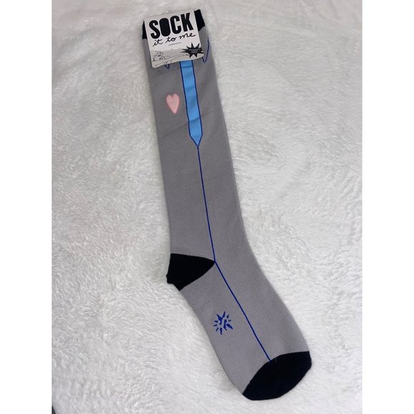 NWT SOCK IT TO ME BUSINESS OFFICE CASUAL KNEE HIGH SOCKS ROLLER DERBY - Picture 2 of 6